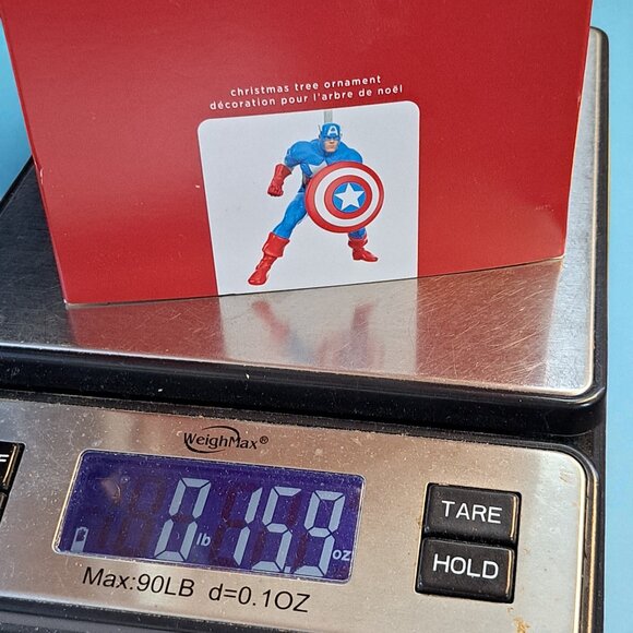 2020 Hallmark Marvel Comics Captain America Premium Metal Ornament IOB w/Price - Picture 10 of 10